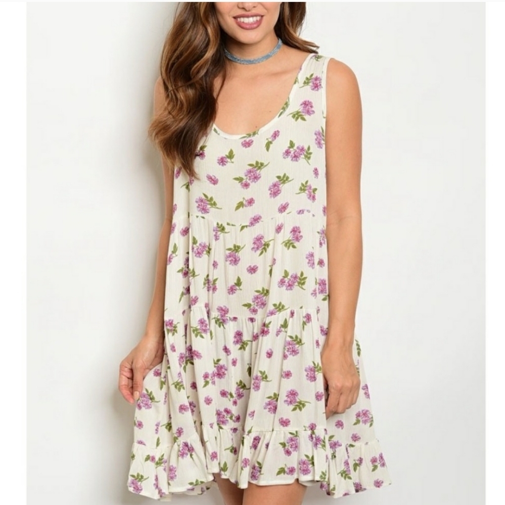 Floral Ruffle Dress - Picture 7 of 7